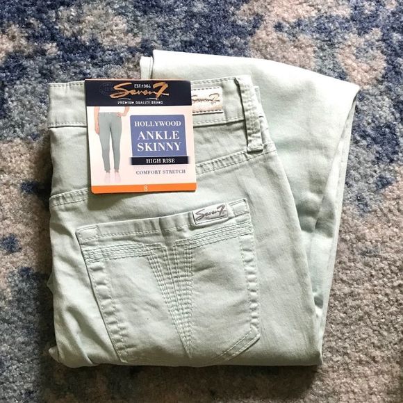 NWT $69 Seven7 | Hollywood | High Rise | Skinny Jeans in Starlight Blue 8 - Picture 13 of 15